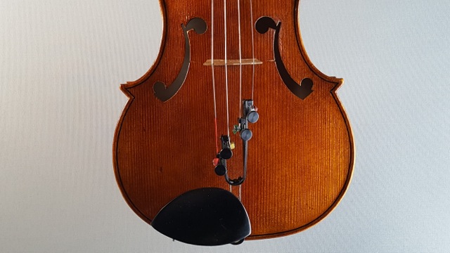 Partie basse d'un violon en bois